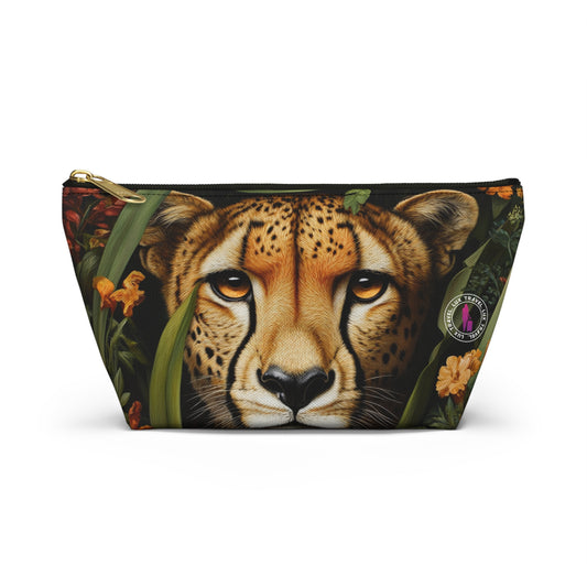 Cheetah  Accessory Pouch w T-bottom