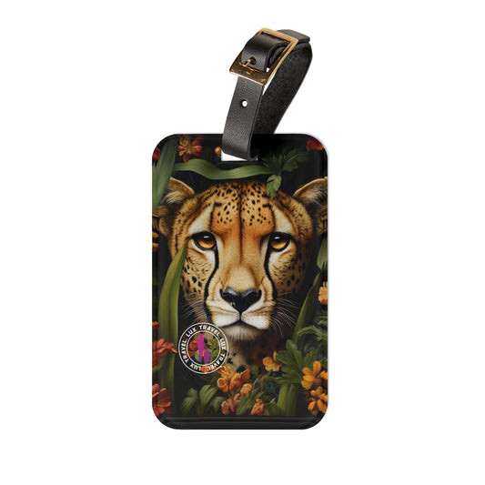 Cheetah Print Luggage Tag
